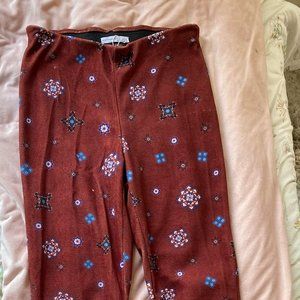 Zara Trafaluc Velour Flare Pants